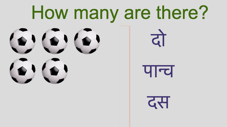 Hindi Number Activities
